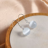 All-matching Opal Ear Hook 925 Sterling Silver Shell Pearl Earrings High-grade Female Earrings 5