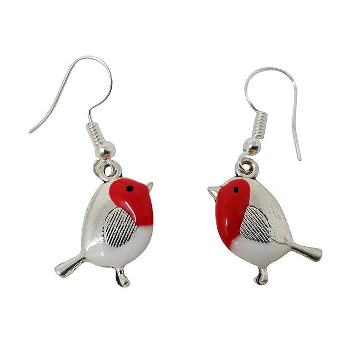 Bird Earrings Alloy Enamel Drop Earrings