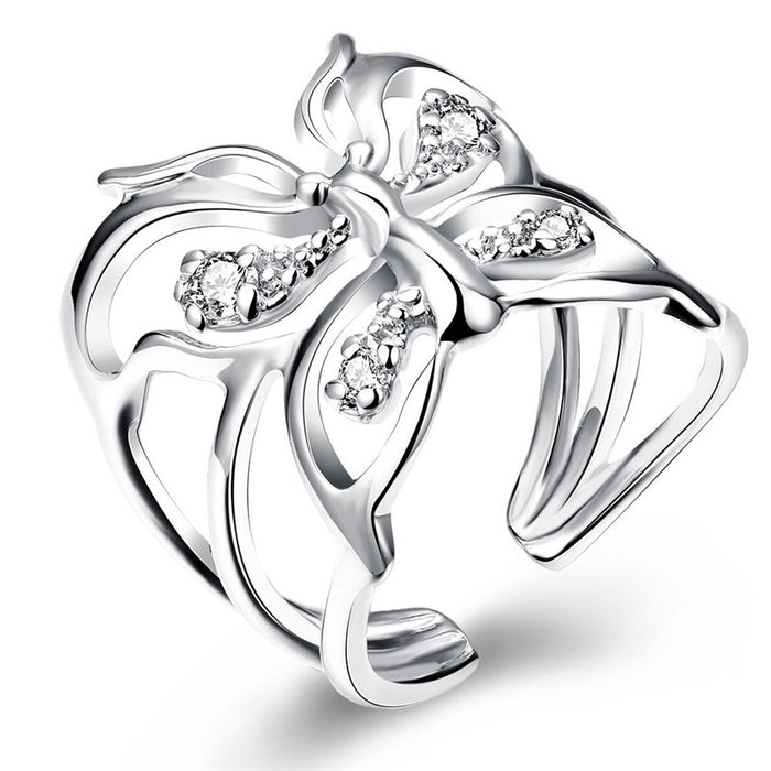 Silver Butterfly Ring