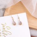 Drop zircon earrings