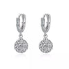 Zircon earring round diamond ball earrings women 2