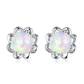 Flower Opal Earrings