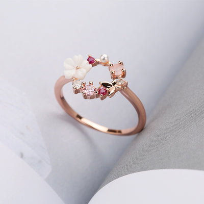 Butterfly Rose Gold Ring