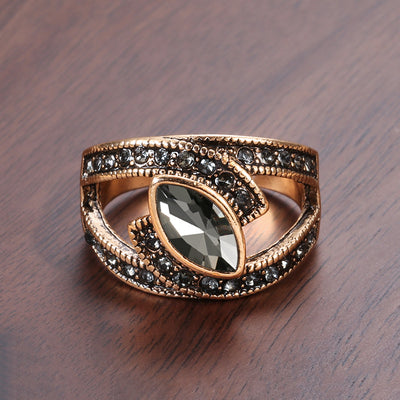Vintage Crystal Statement Ring