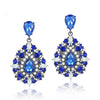 Elegant Ladies Crystal Rhinestone Earrings Retro Drop-Shaped Girl Earrings European And American Style Fashion Jewelry 2