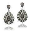 Elegant Ladies Crystal Rhinestone Earrings Retro Drop-Shaped Girl Earrings European And American Style Fashion Jewelry 1