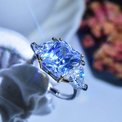 Shining Princess Cut Ring