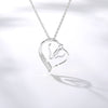 Zircon Necklace Classic Love Heart Pendant Necklace Women's Heart Necklace 2