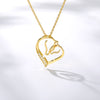 Zircon Necklace Classic Love Heart Pendant Necklace Women's Heart Necklace 1