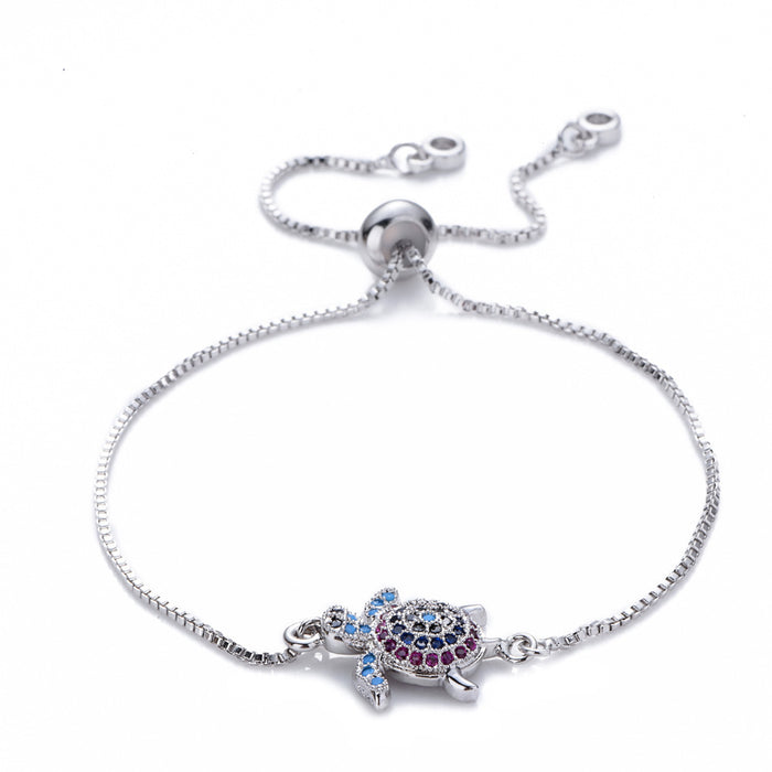 Rhinestone Turtle Bracelet