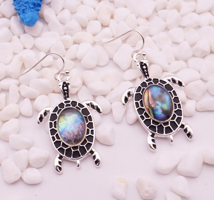 Shell Turtle Earrings