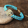 Bohemian Tree of Life Turquoise Layered Bracelet 2