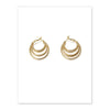 Gold Plated Line Earrings 1