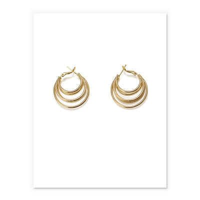 Gold Plated Line Earrings