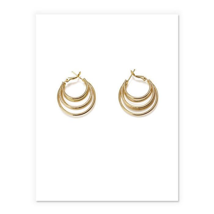 Gold Plated Line Earrings