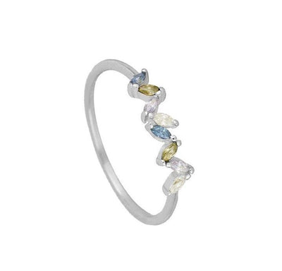 Zircon Flower Ring Women Fashion Ins Ring