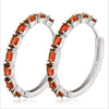 Oval Zircon Earrings 2