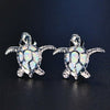 Multicolor Opal Turtle Studs 3