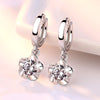 Crystal flower zircon earrings 1