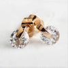 Zircon stud earrings 1