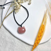 Strawberry Quartz Pendant Necklace 1