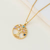 Creative Colorful Tree Of Life Pendant Necklace 7