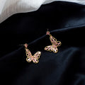 Zircon Butterfly Stud Earrings