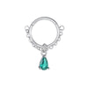 Green Water Drop Earrings 2