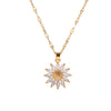 Zircon Sunflower Necklace 1