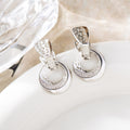 Hollow Moon Drop Earrings