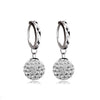 Zircon earring round diamond ball earrings women 1