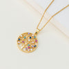 Creative Colorful Tree Of Life Pendant Necklace 4