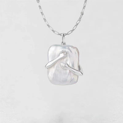Square Baroque Pearl Necklace
