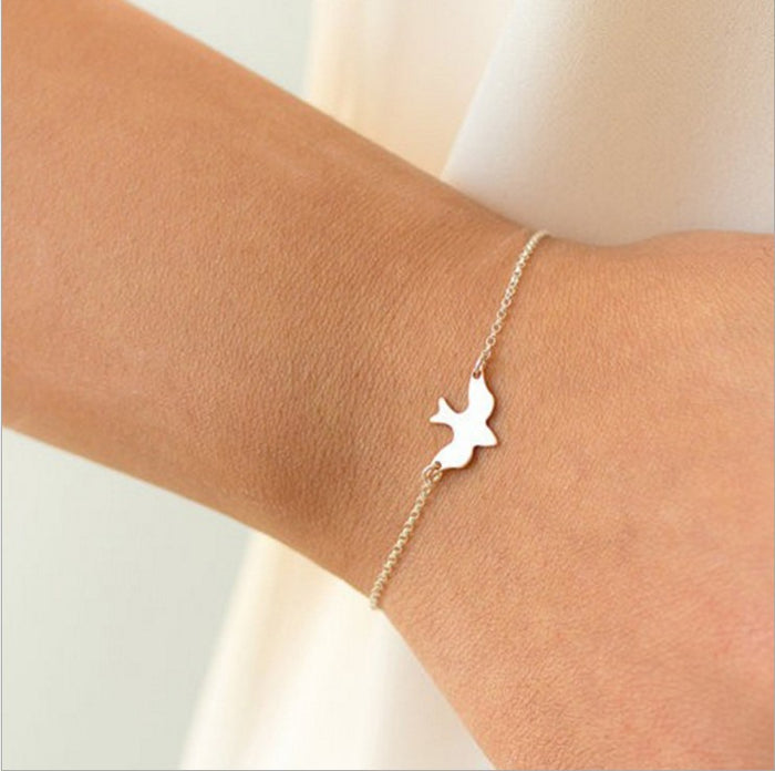 Gold Pigeon Chain Bracelet