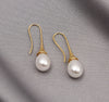 Gold Pearl Drop Earrings 2