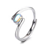 Temperament Spiral Pattern Blue Moonstone Ring Women 3