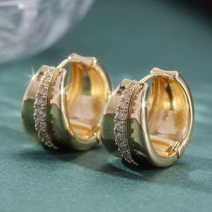 Crystal Wave Hoops