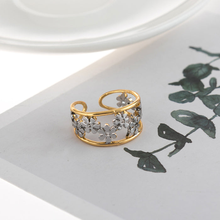 Sunflower Adjustable Rose Gold Ring