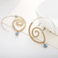 Oval Spiral Earrings