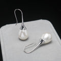 Gold Pearl Drop Earrings