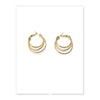 Gold Plated Line Earrings 2