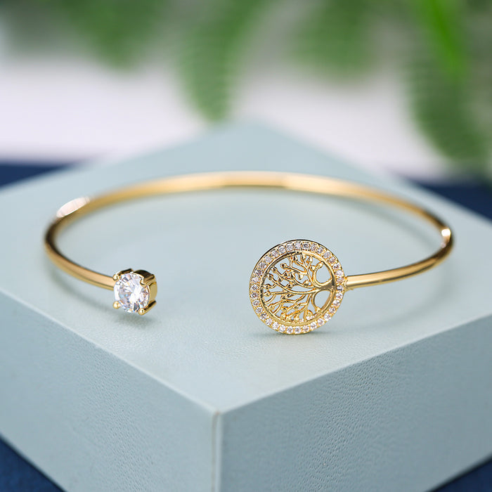Vintage Tree of Life Crystal Bracelet