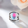 New Inlaid Colorful Moonstone Ring For Women 3