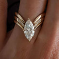 Marquise Crystal Ring Set