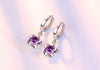 Crystal flower zircon earrings 2