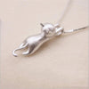 Sterling Silver Cat Necklace Set 3