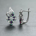 Colorful Flower Drop Earrings