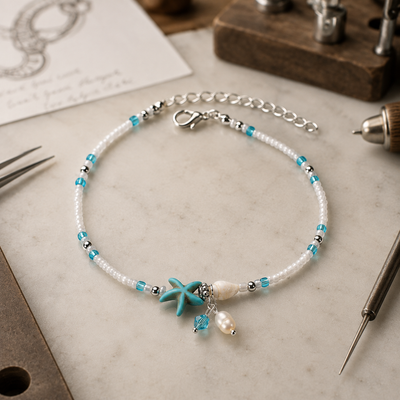 Starfish & Shell Anklet