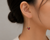 Rose Gold Bird Earrings 2