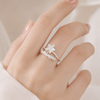 White Flower Adjustable Ring 2